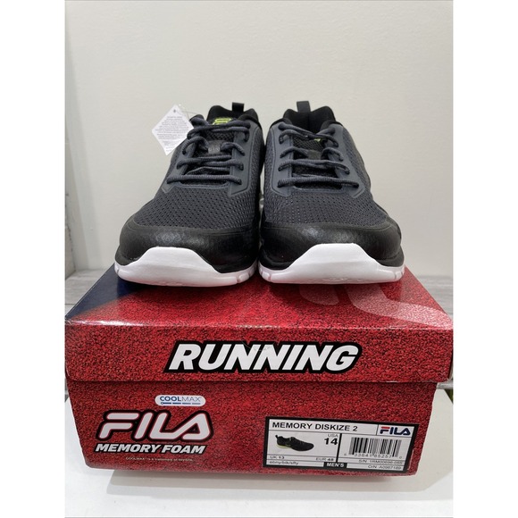 Fila Memory Diskize 2 Men's 14 Ebony NIB - Picture 1 of 9
